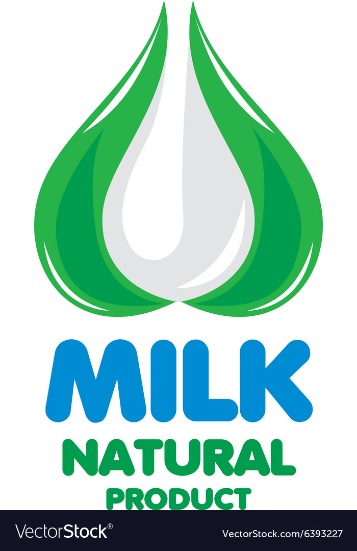 Milk logo Royalty Free Vector Image - VectorStock