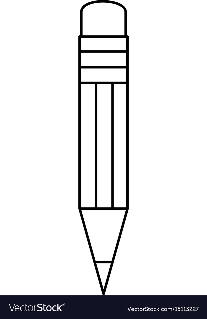 Pencil utensil icon Royalty Free Vector Image - VectorStock