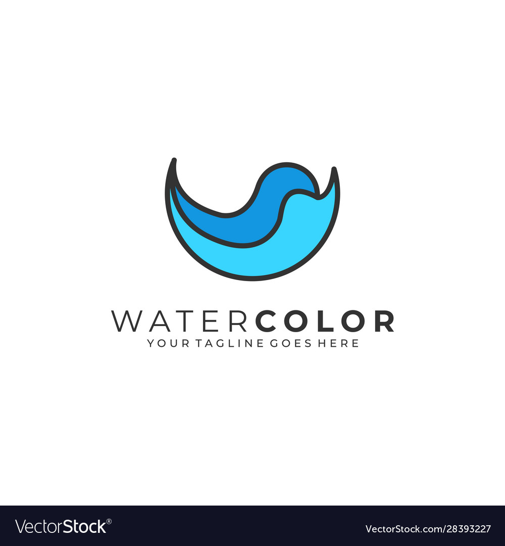 Water abstract template