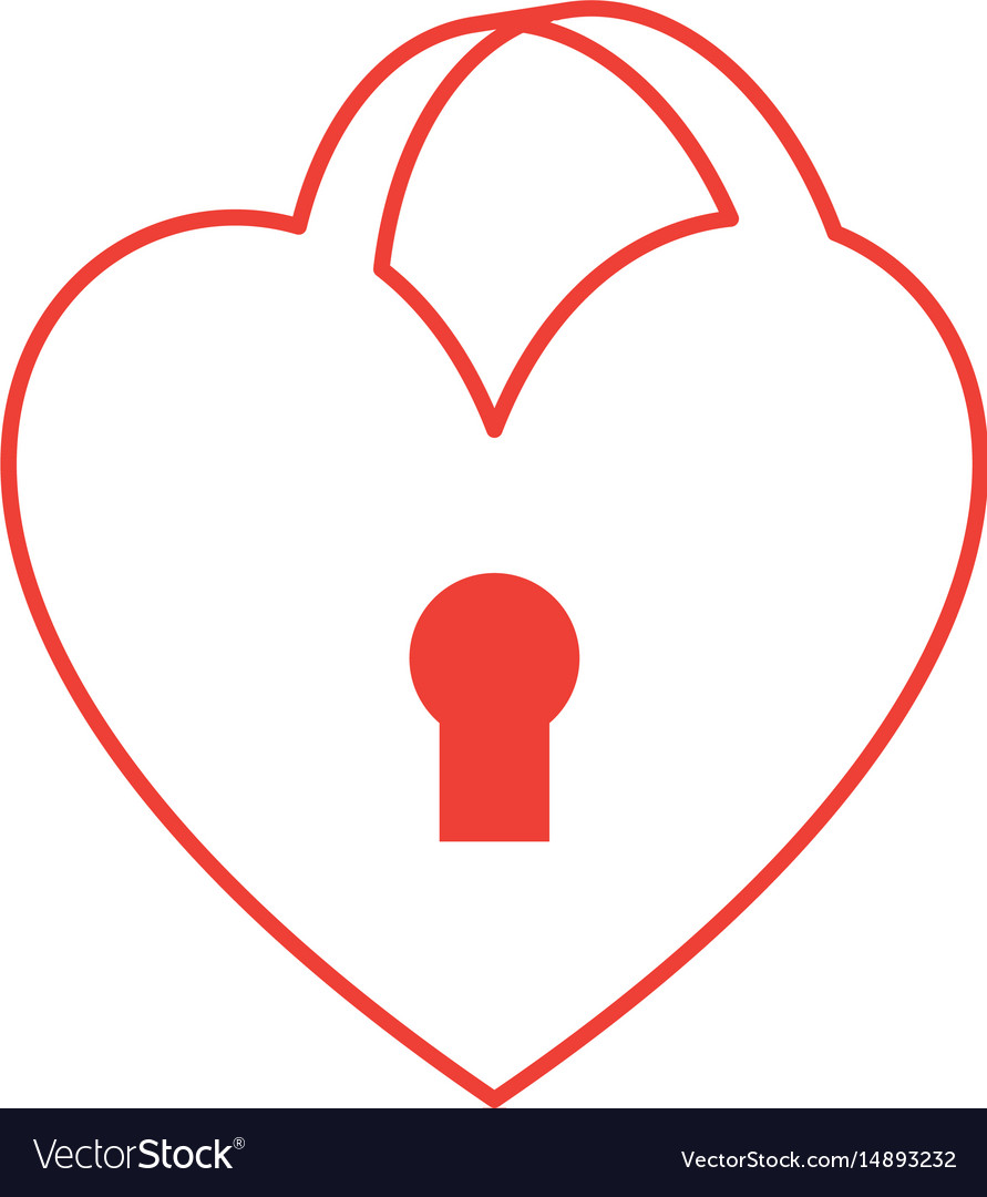 Heart Love With Key Hole
