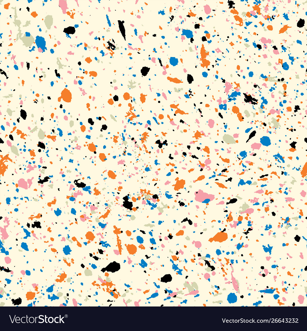 Terrazzo Flooring Seamless Pattern Repeat Vector Image