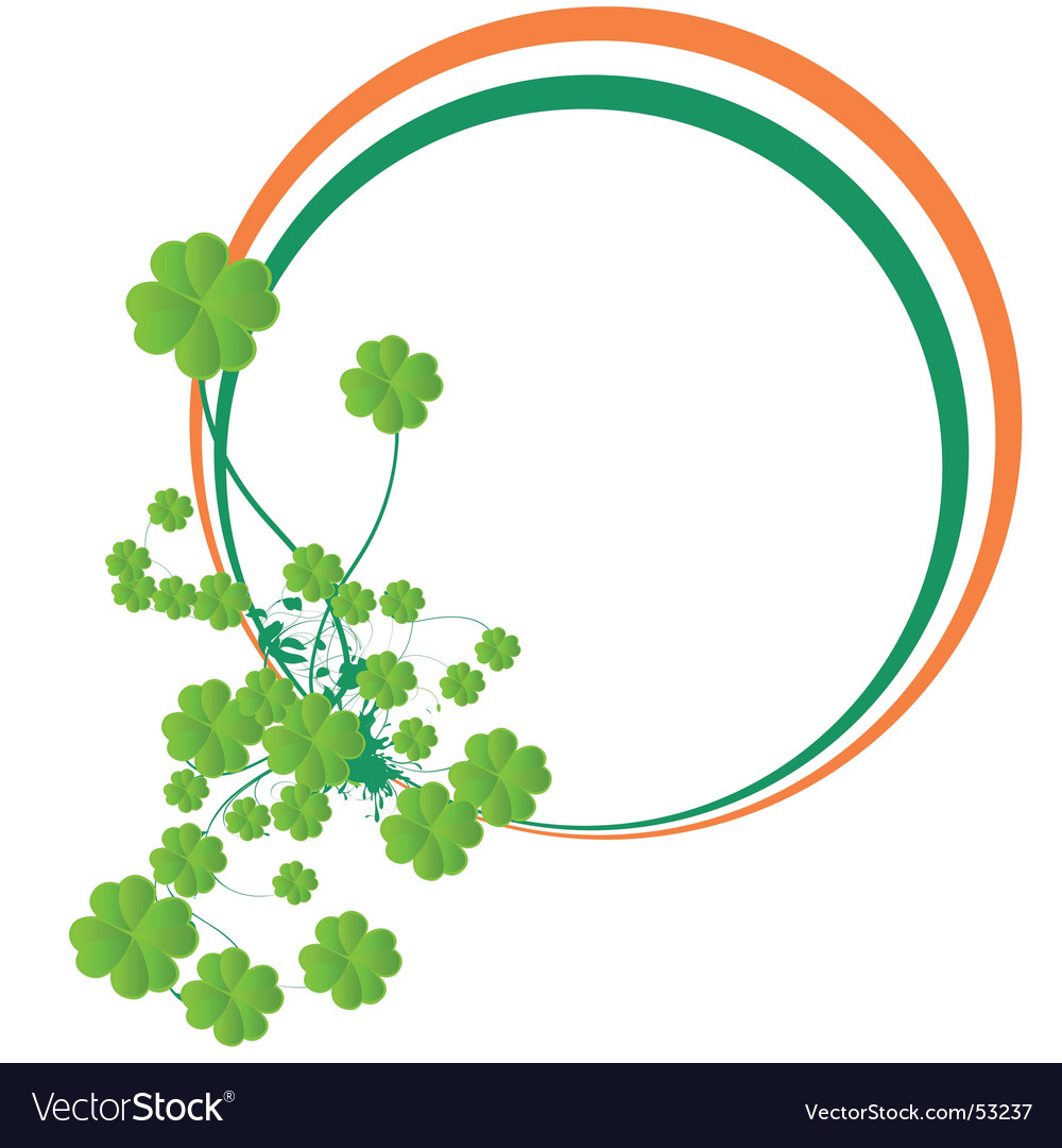 four leaf clover royalty free vector image vectorstock