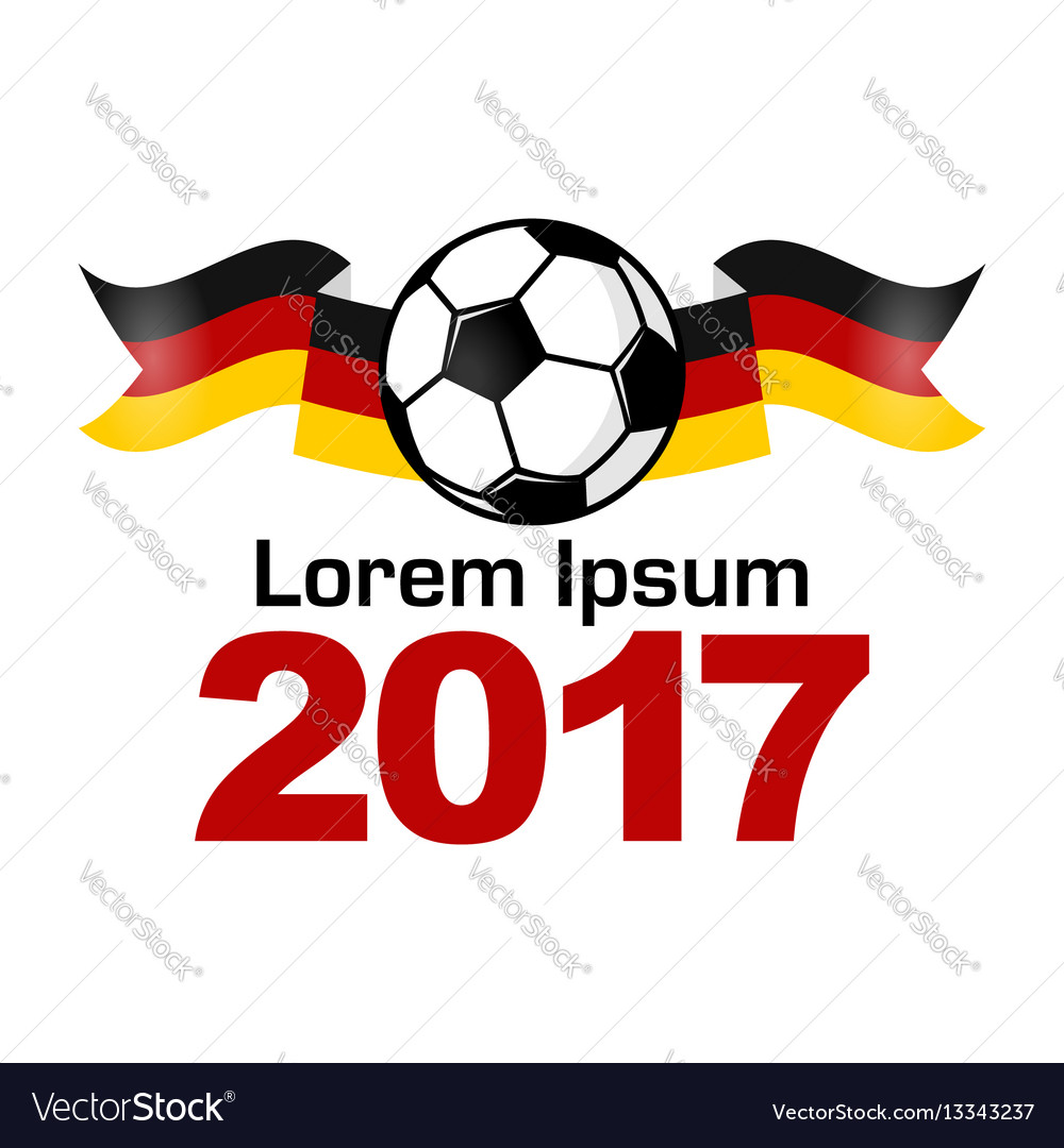 Deutschland Fußballsport-Ikone Emblem