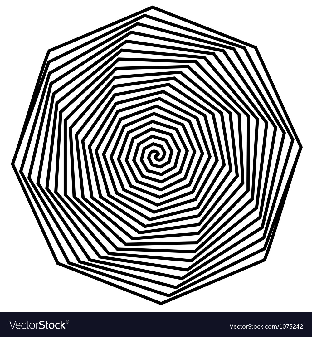 Black and white hypnotic background