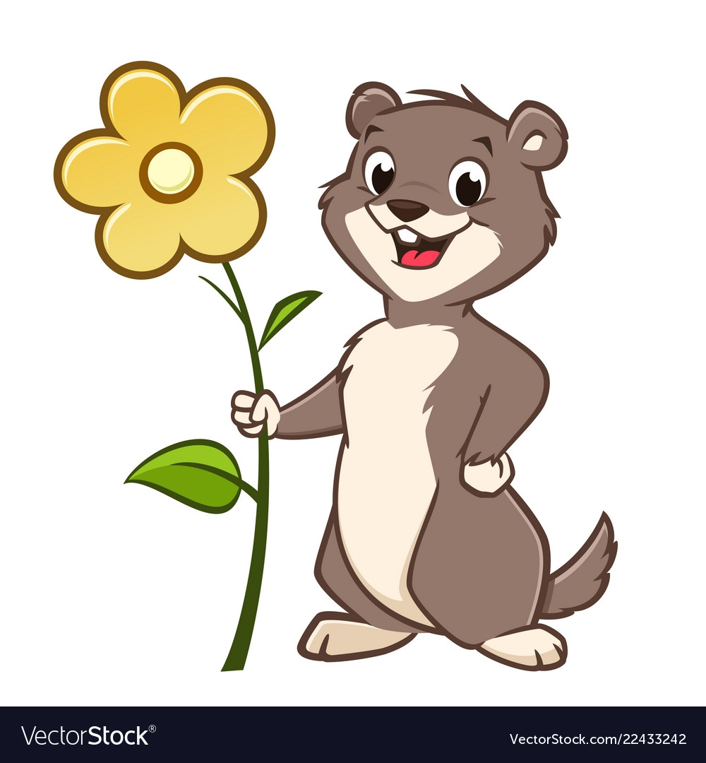 Cartoon gopher Royalty Free Vector Image - VectorStock