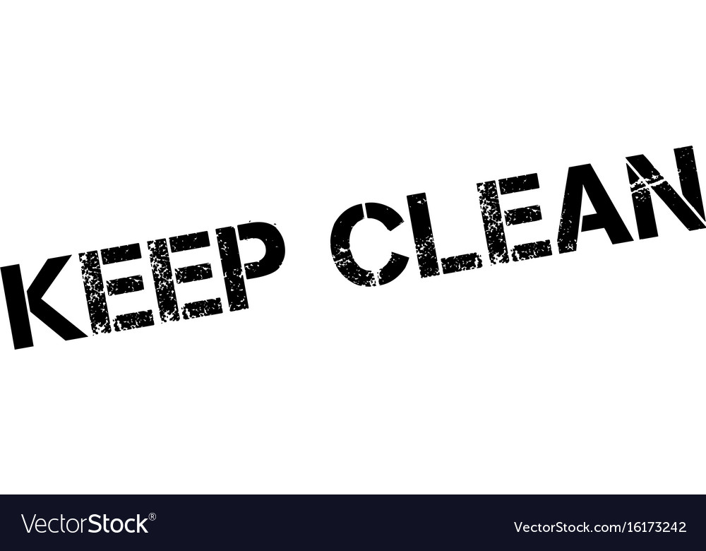 Keep clean rubber stamp Royalty Free Vector Image