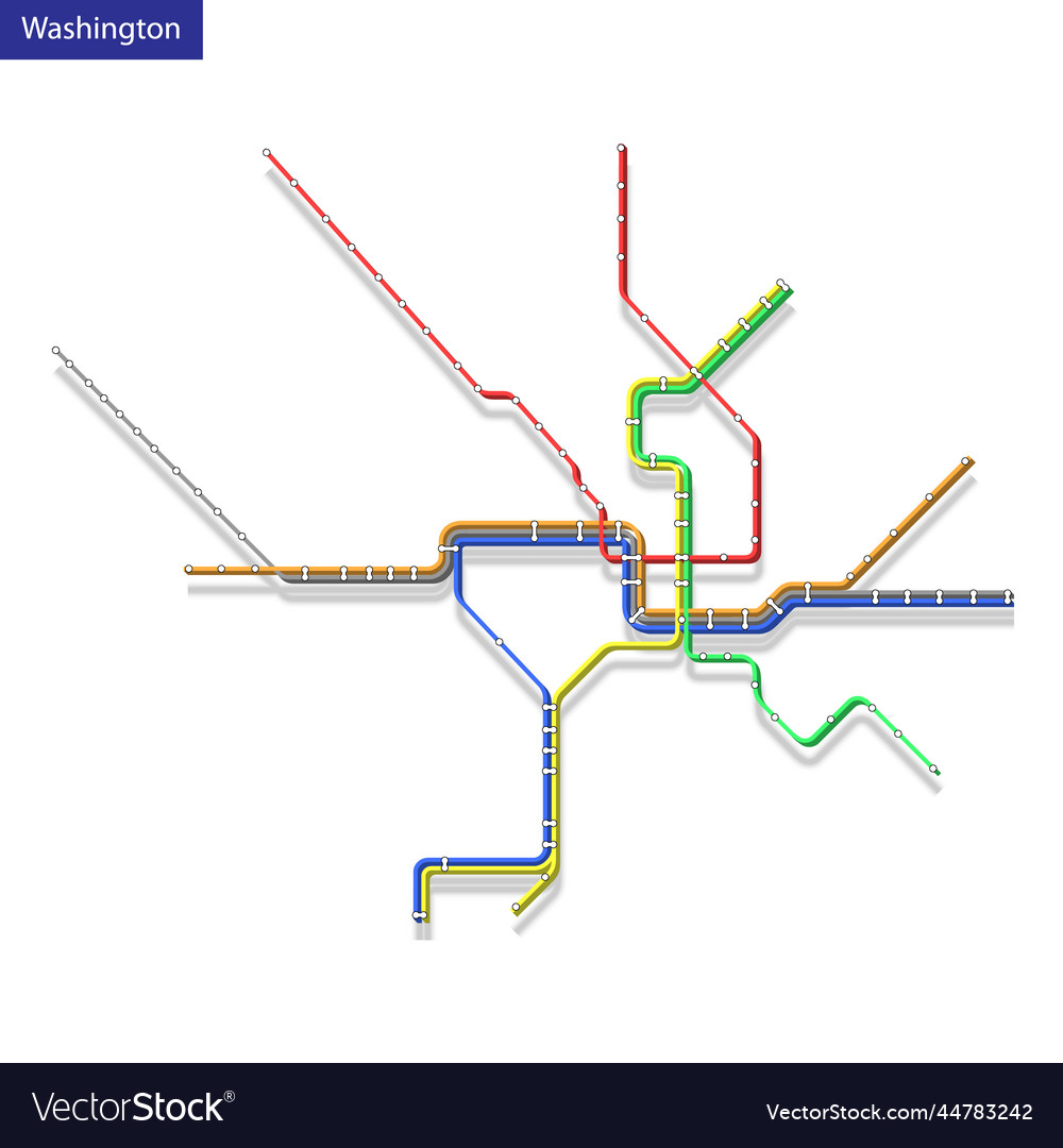 Map of the subway template Royalty Free Vector Image