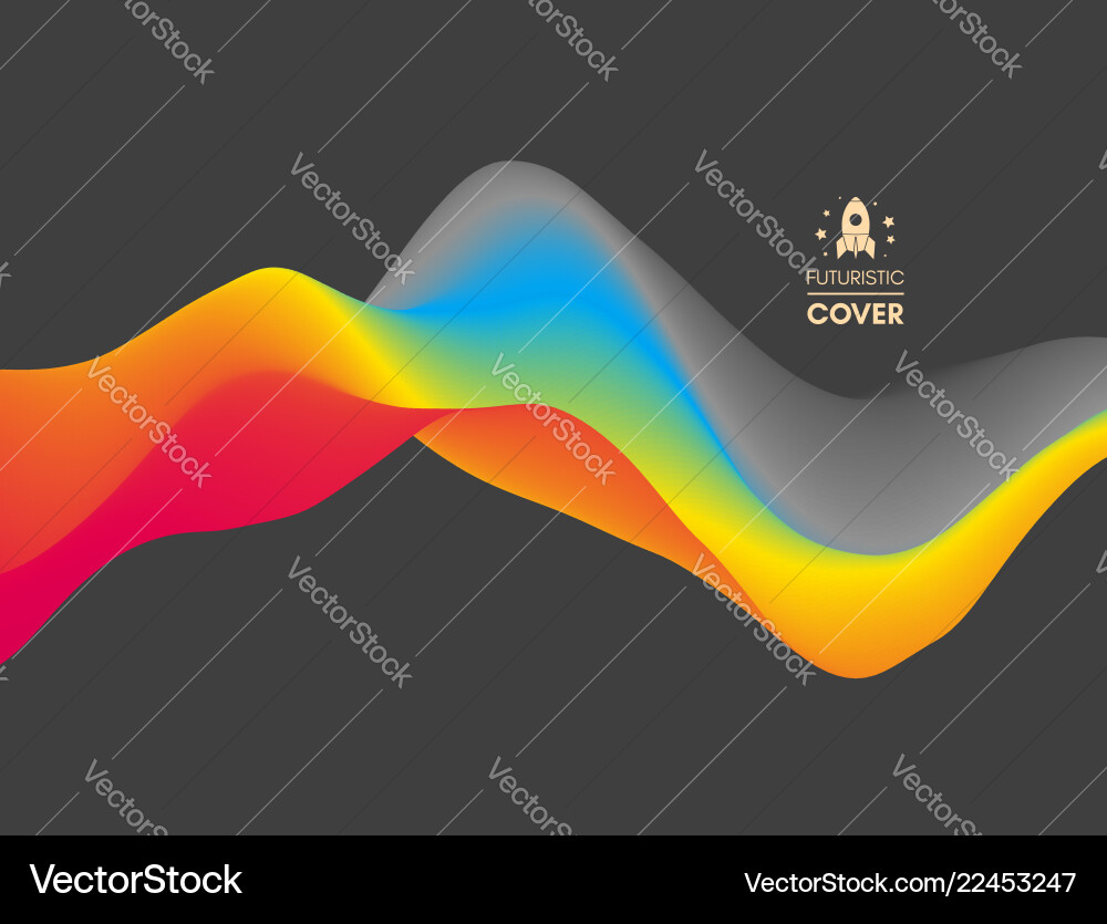 Colorful abstract background dynamic effect Vector Image