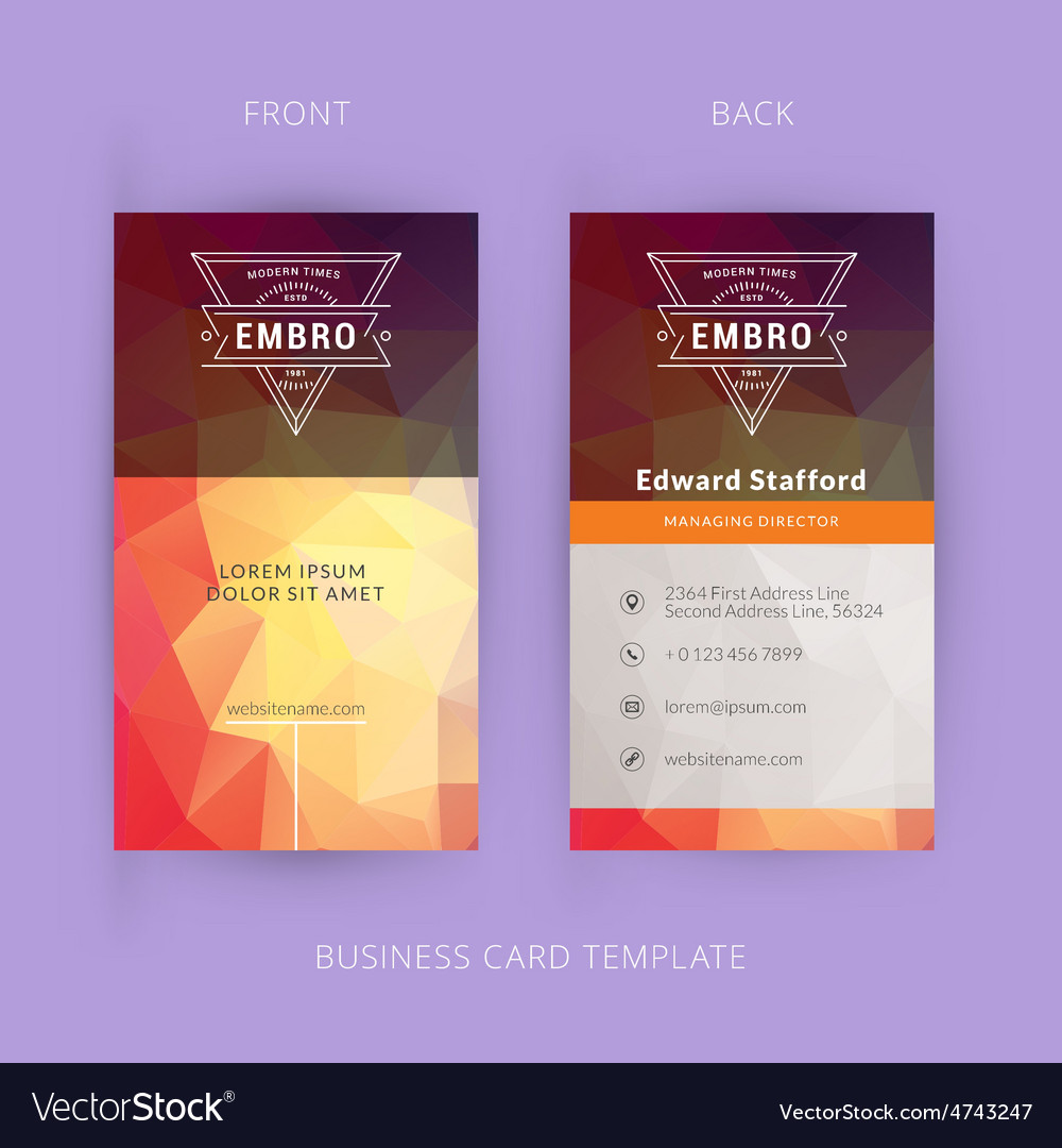 Modern creative and clean business card template