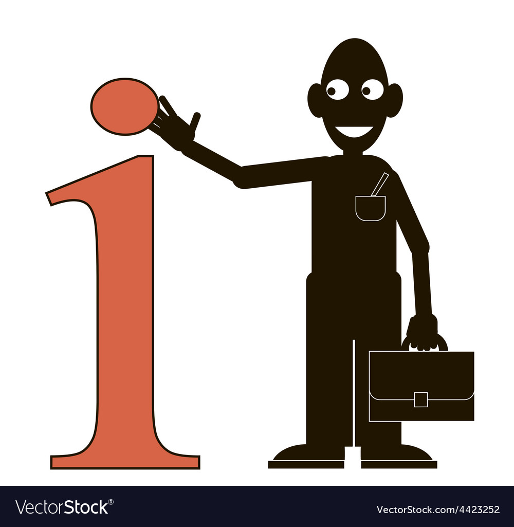 Men dot the i Royalty Free Vector Image - VectorStock