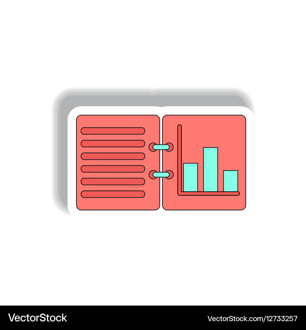 Bar graph statistic report Royalty Free Vector Image
