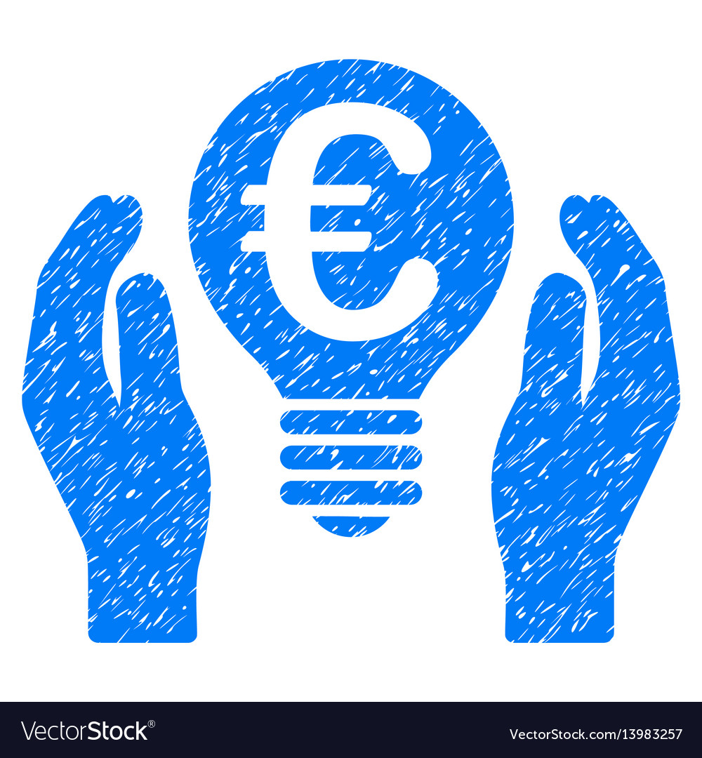 Euro patent care icon grunge watermark