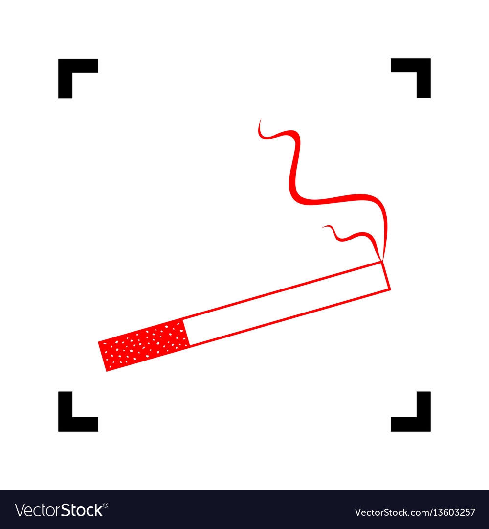 Smoke icon great for any use red