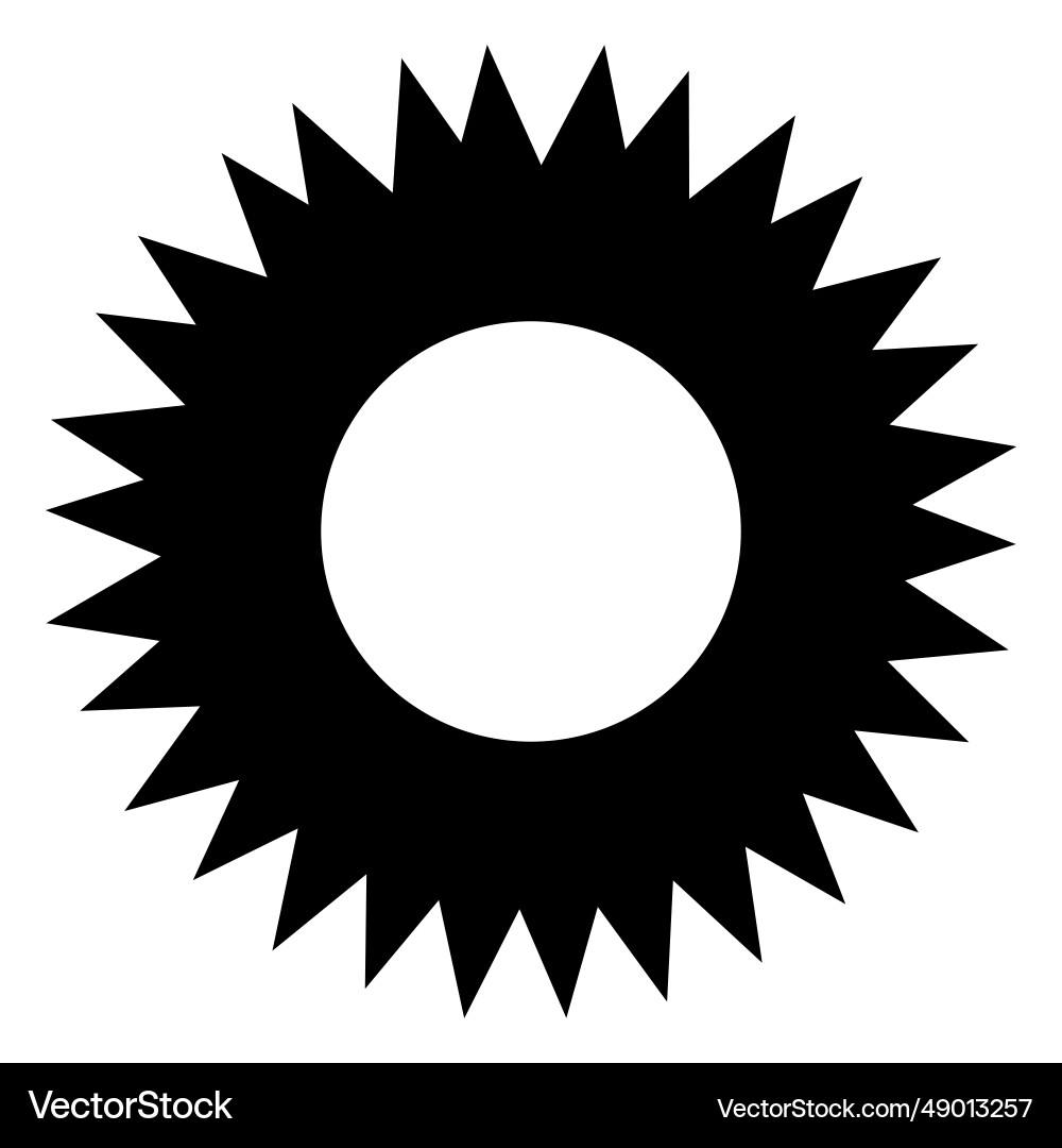 Sun icon Royalty Free Vector Image - VectorStock