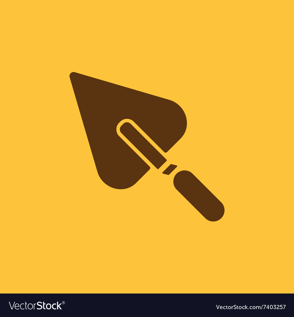 Trowel icon mason and building repair