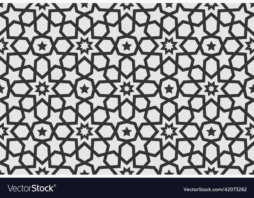 Elegant abstract floral ornament seamless pattern