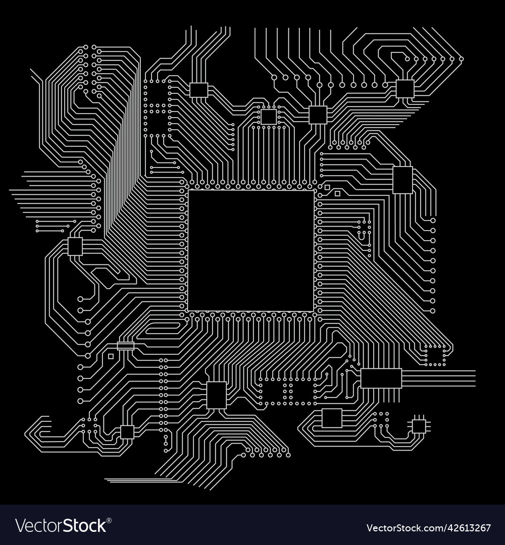 Circuit board Royalty Free Vector Image - VectorStock