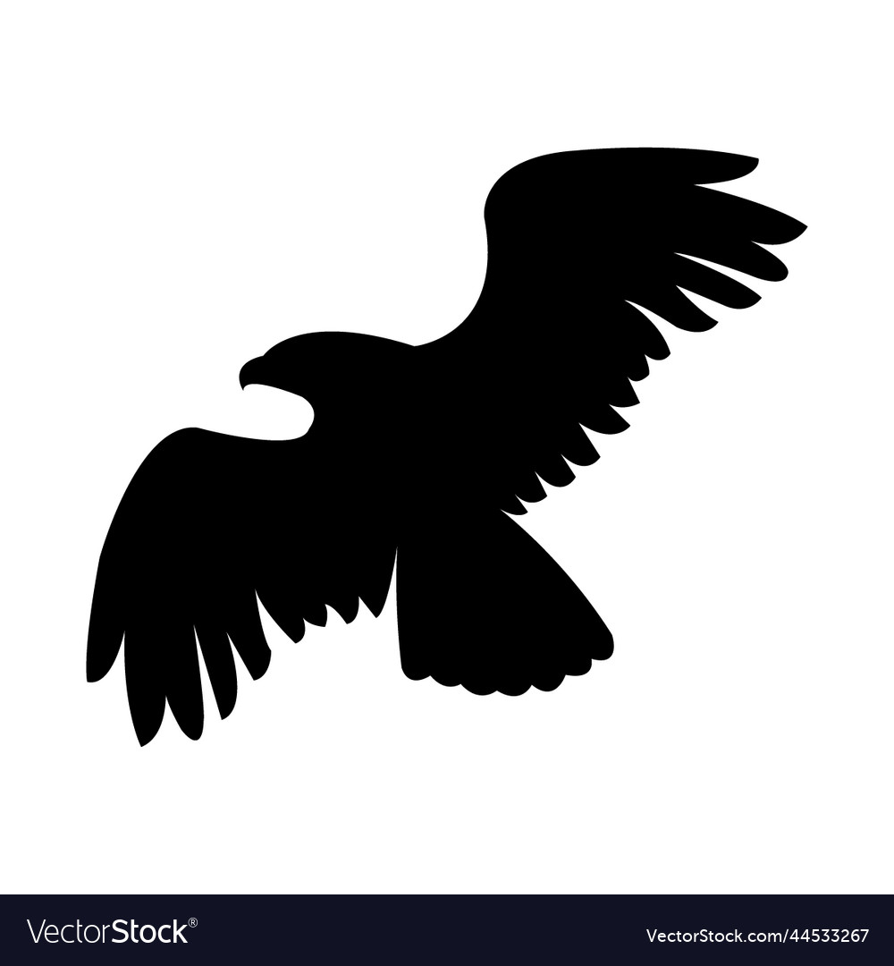 Eagle silhouette Royalty Free Vector Image - VectorStock