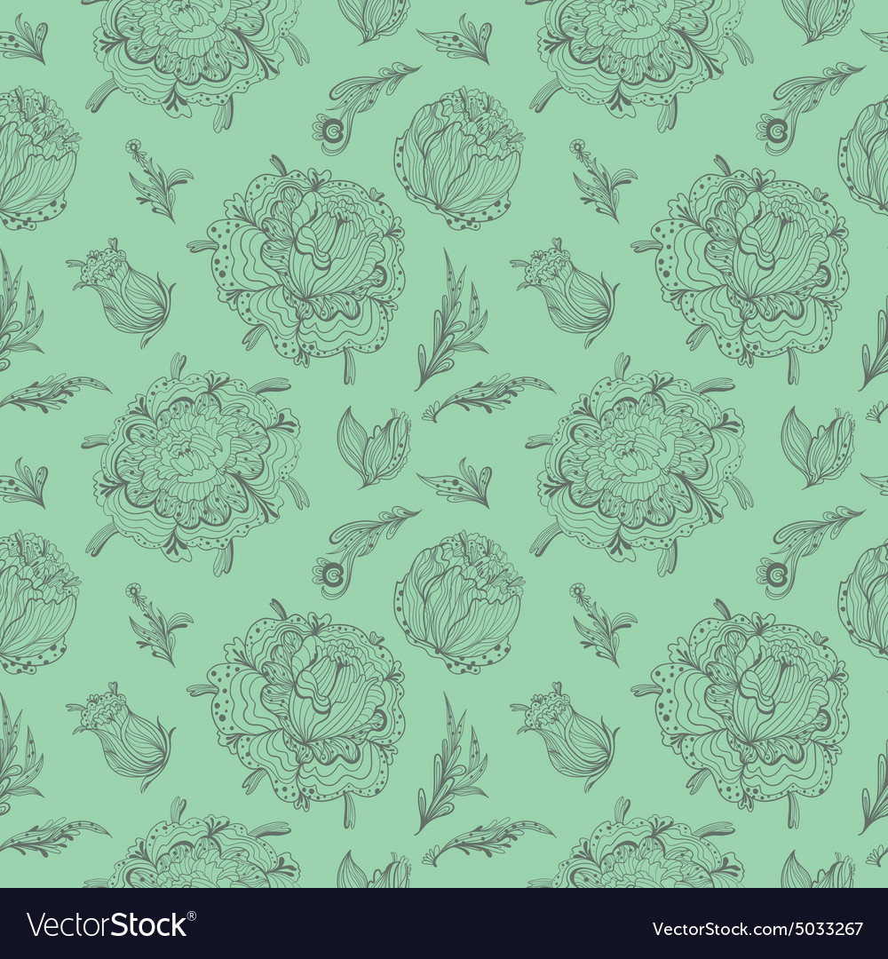 Green provence pattern