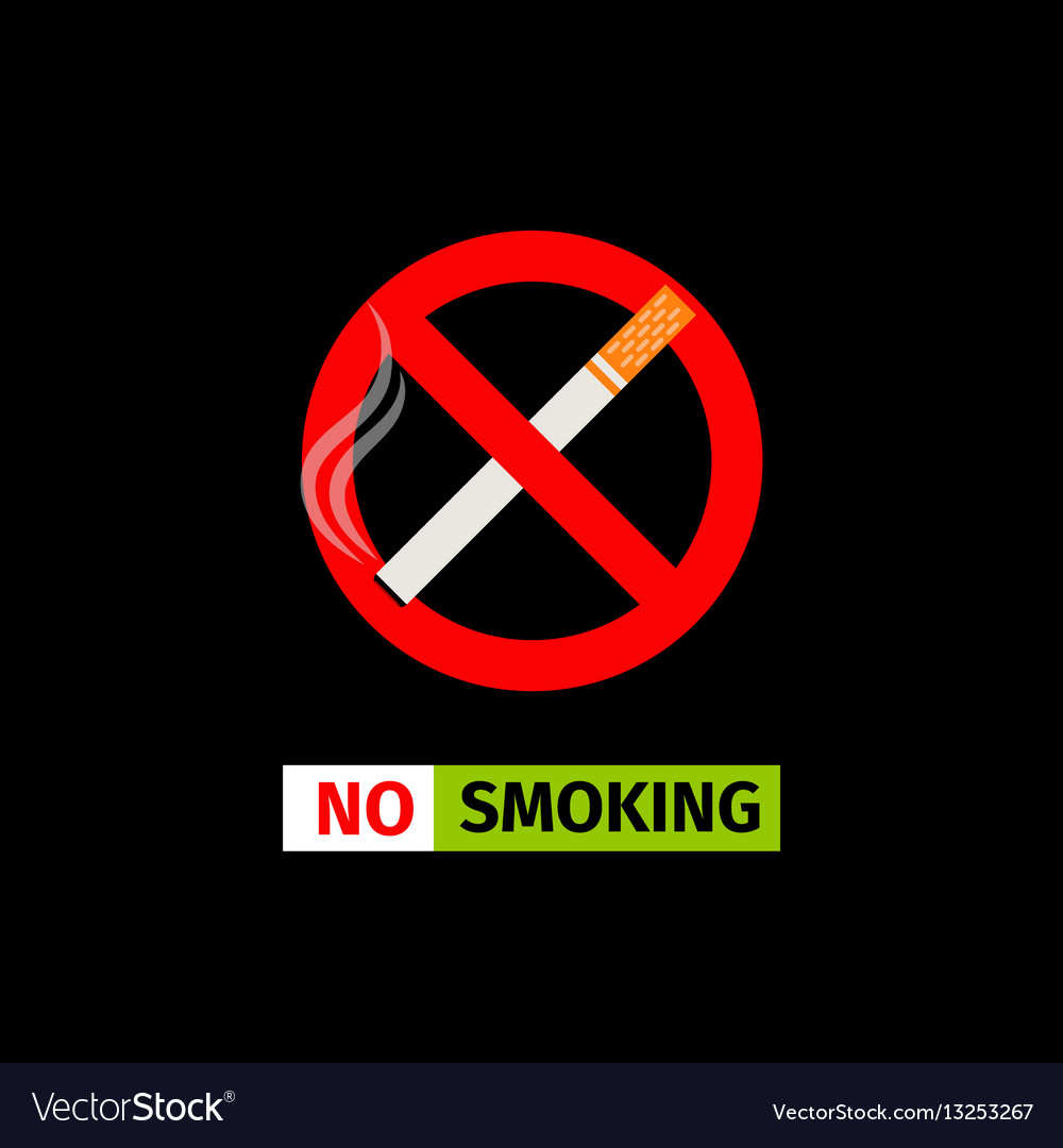 <b>No</b> <b>smoking</b> sign vector image on VectorStock.