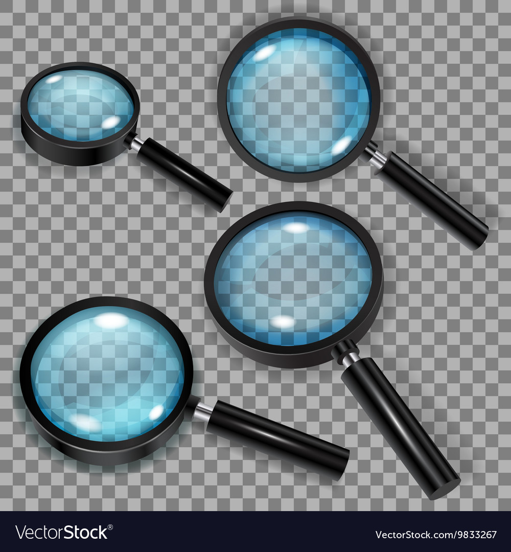 Set of magnifiers Royalty Free Vector Image - VectorStock