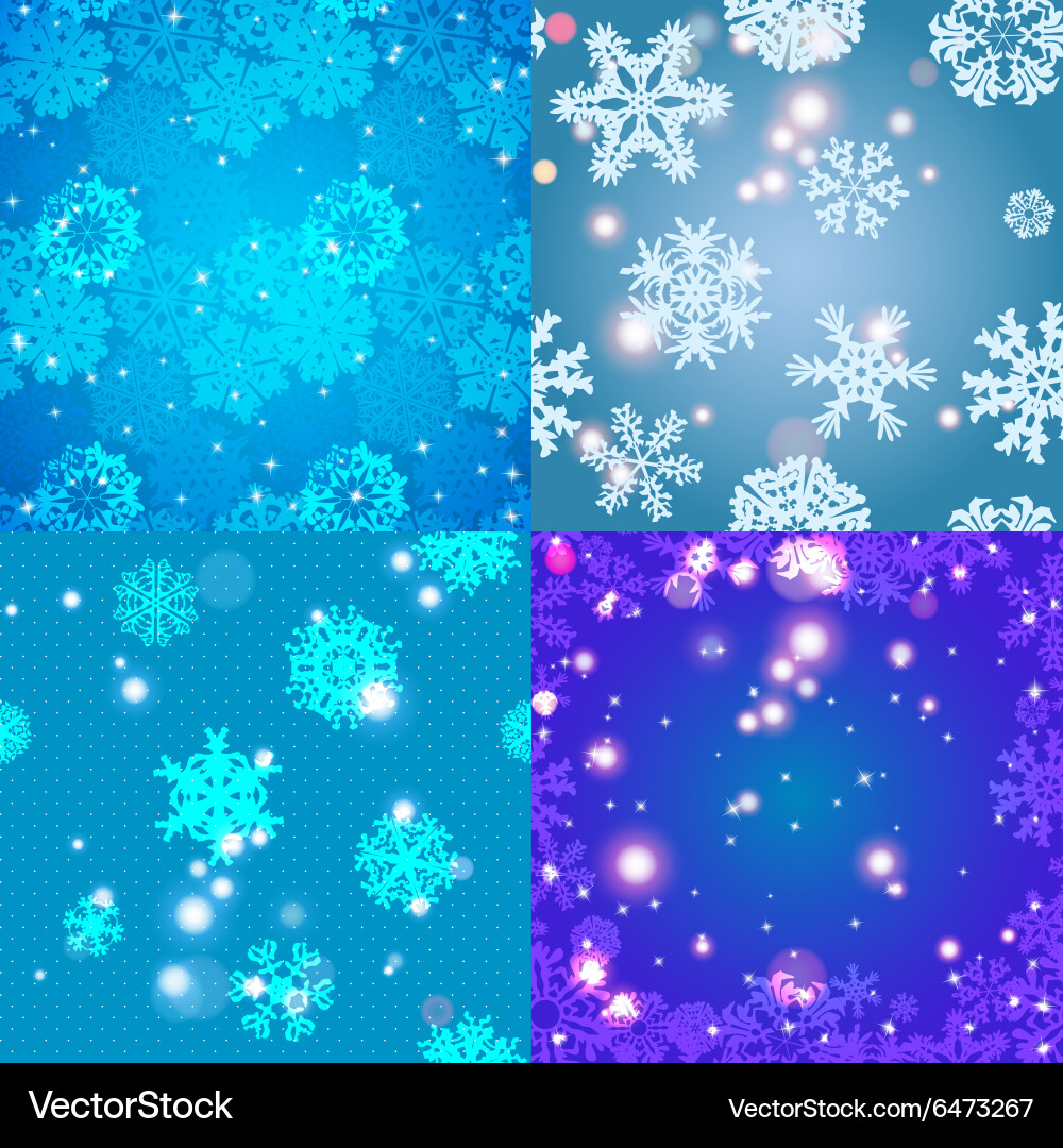 Snowflake pattern seamless texture christmas Vector Image