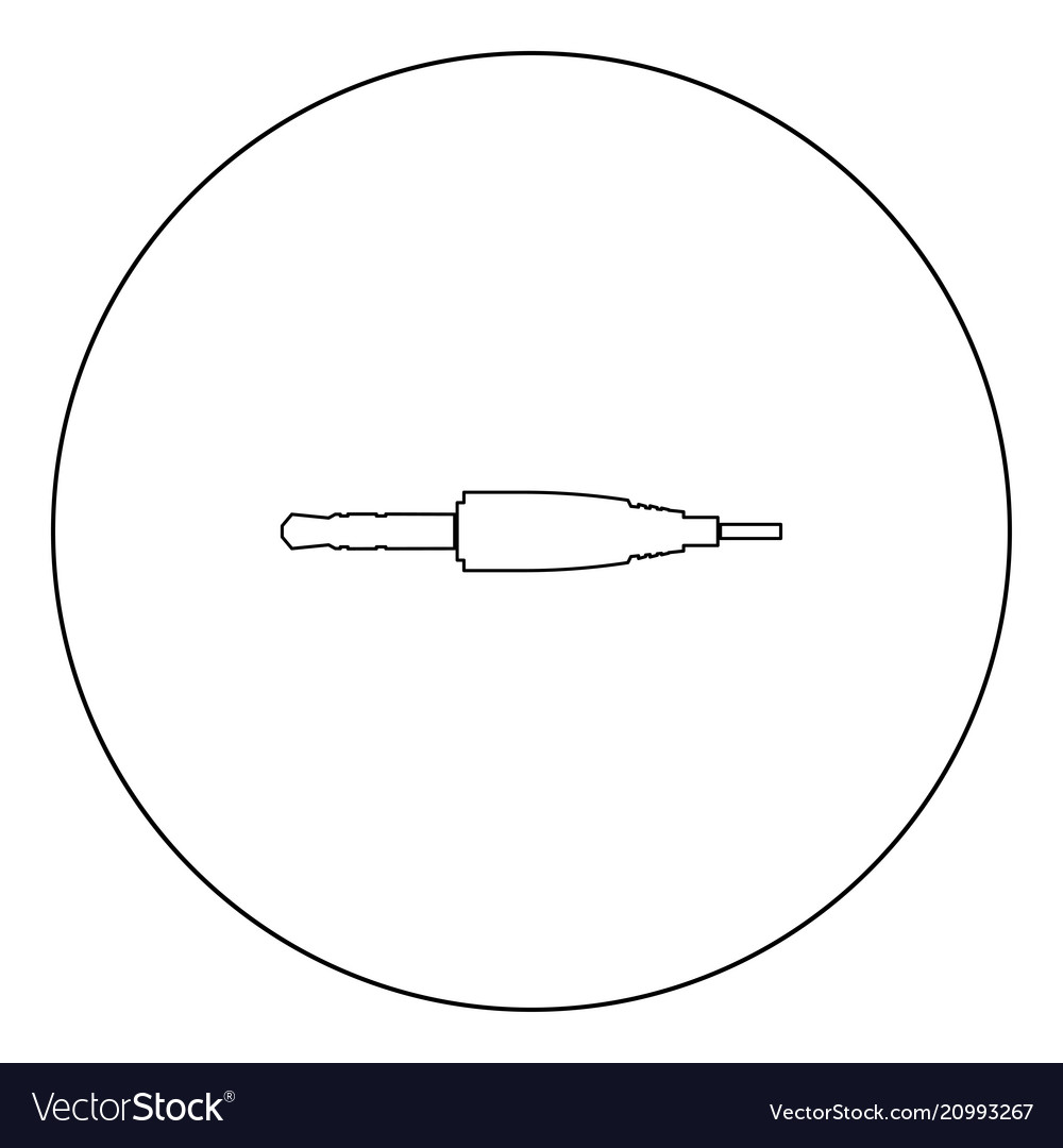 Studio audio cable connector or mini jack icon