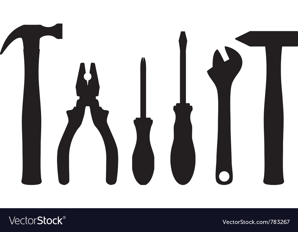 Download Work tools Royalty Free Vector Image - VectorStock