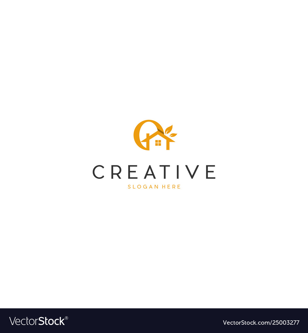 Letter o home nature creative business logo design