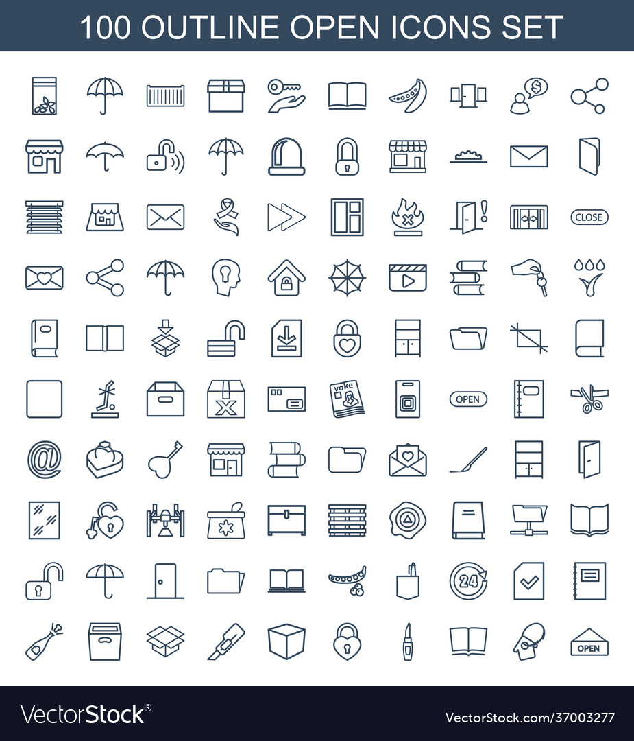 Open icons