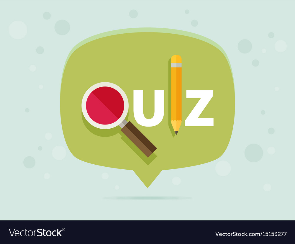 Quiz related concept Royalty Free Vector Image