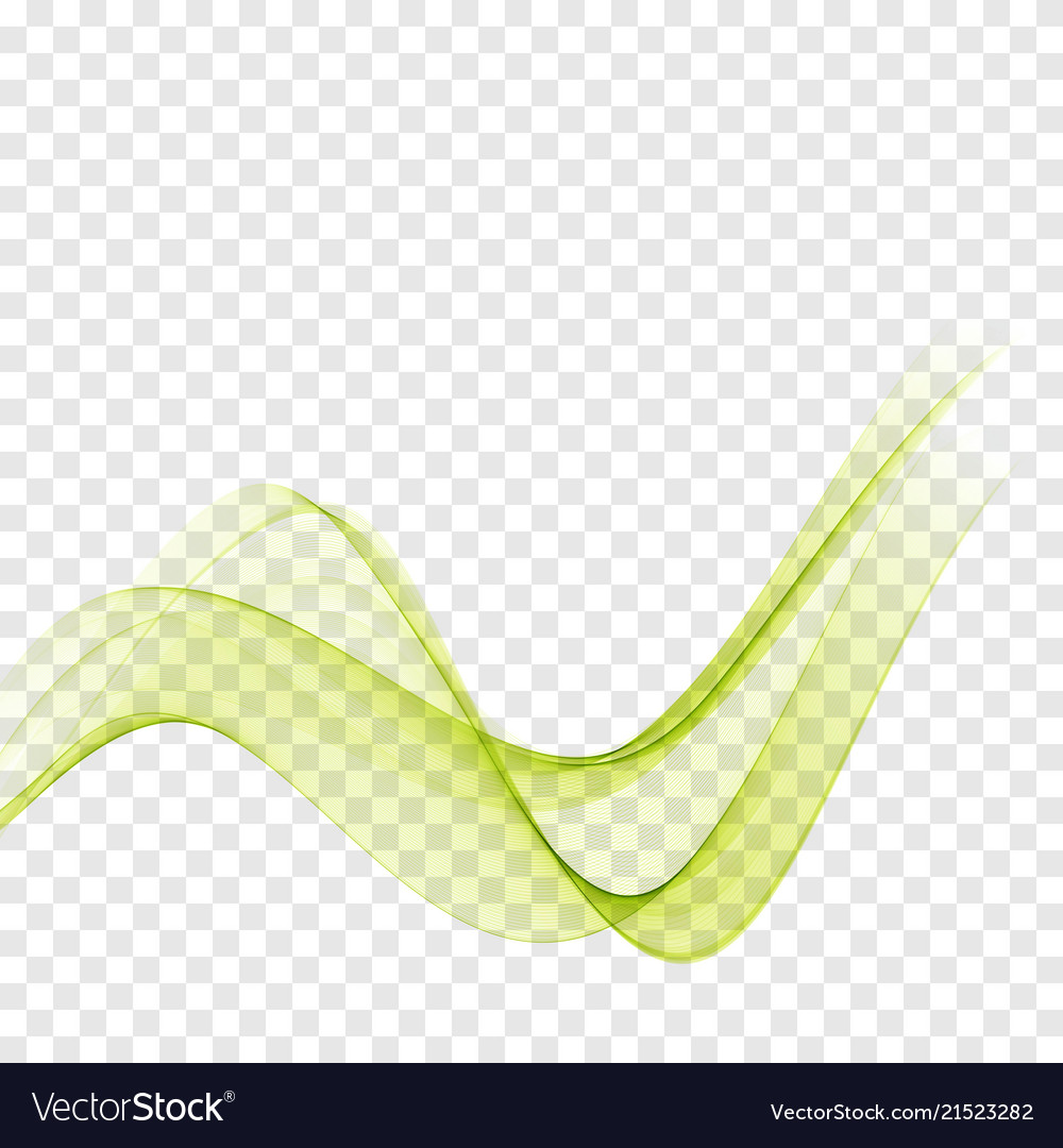 Abstract background with green waves wave green Vector Image