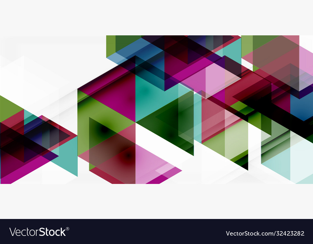 Geometric abstract background mosaic triangle Vector Image