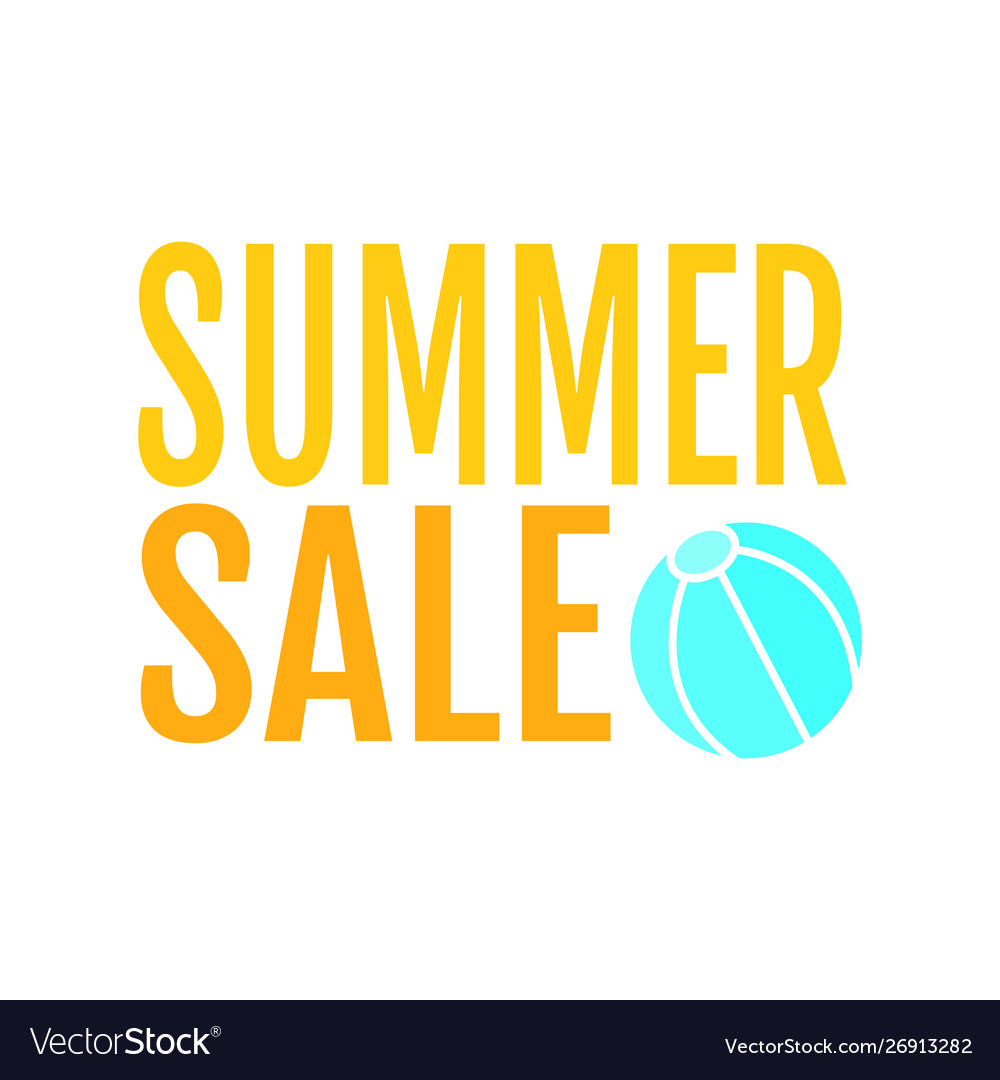 Summer sale label