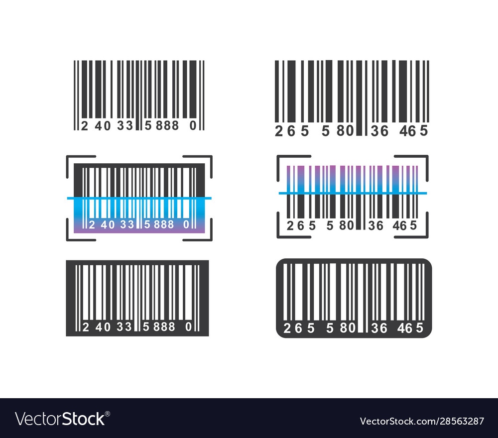 Barcode icon design Royalty Free Vector Image - VectorStock