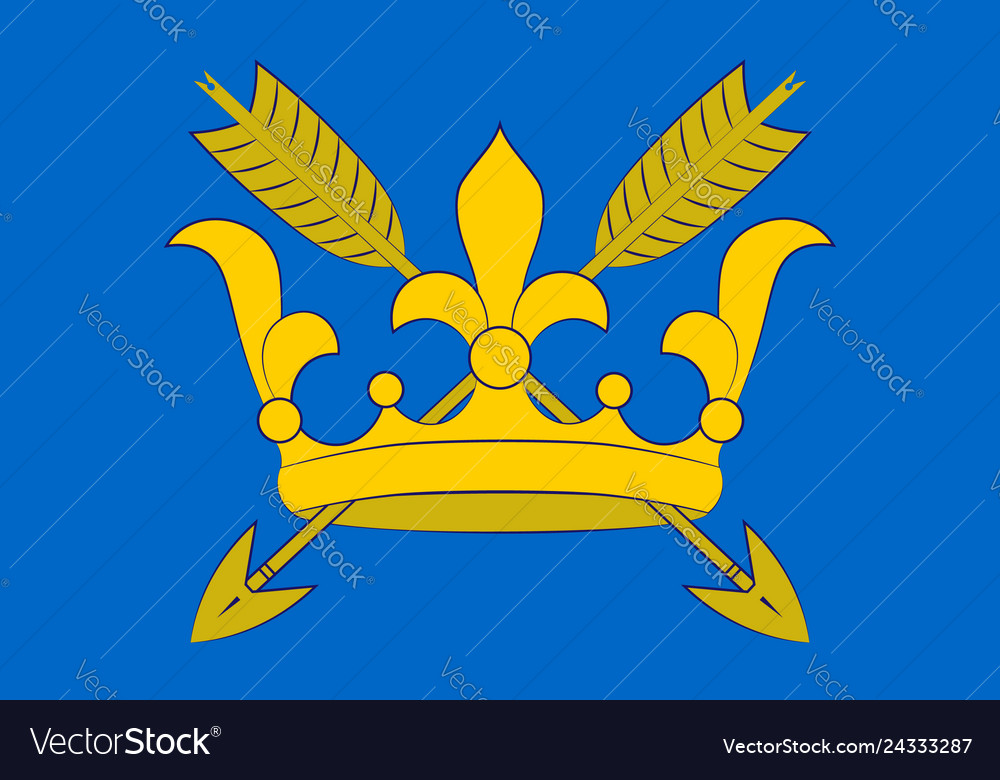 Flag of suffolk in england Royalty Free Vector Image