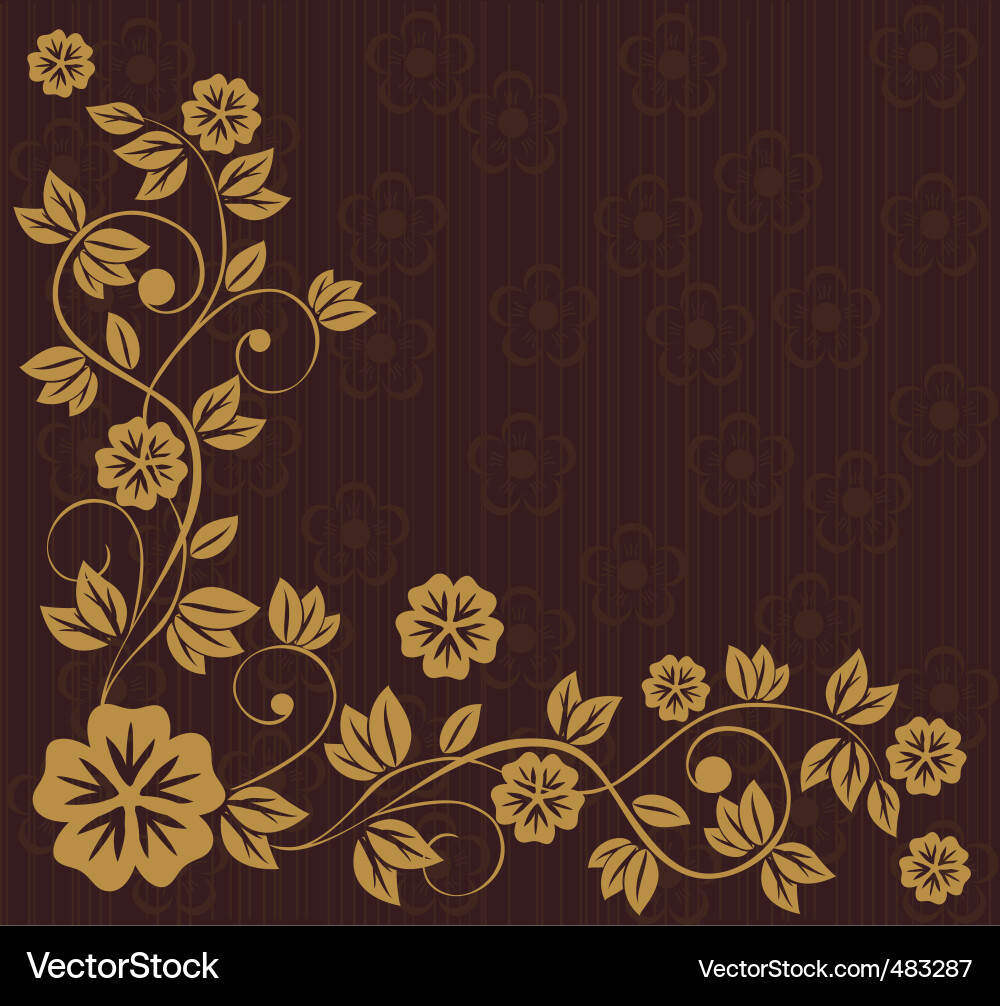 Floral border Royalty Free Vector Image - VectorStock