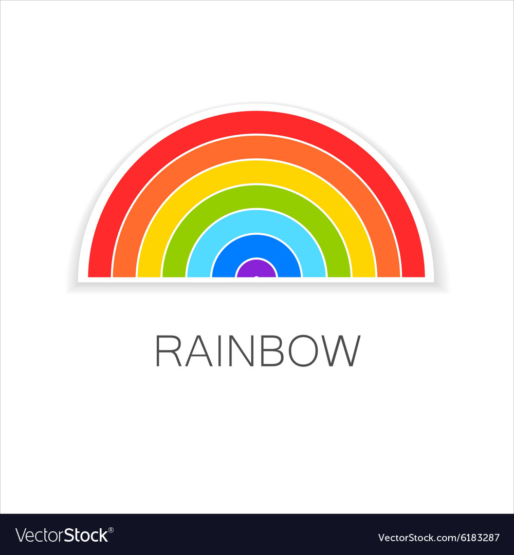 Rainbow Logo Royalty Free Vector Image Vectorstock Rainbow Logo Royalty Free Vector Image Vectorstock