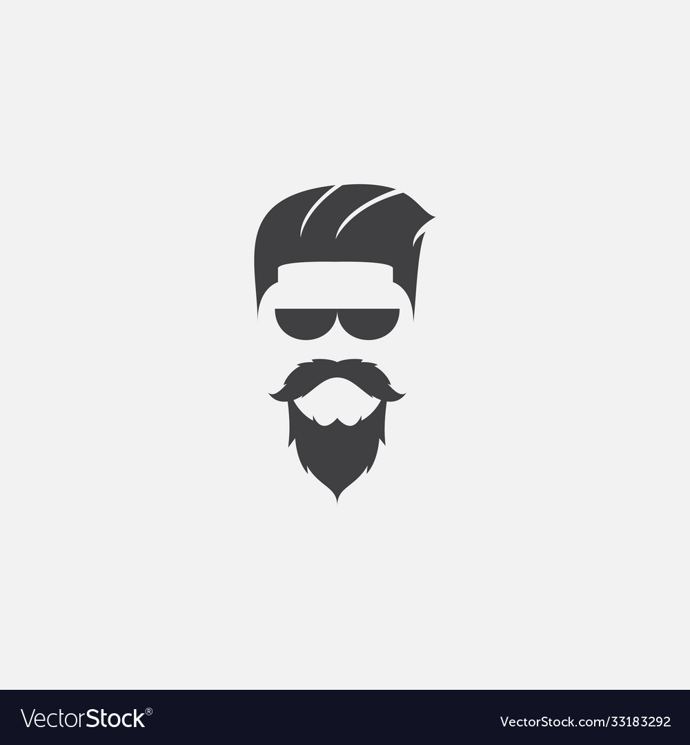 Beard Logo Vector Illustration, Barbershop Logo template, Haircut men vector  6626955 Vector Art at Vecteezy