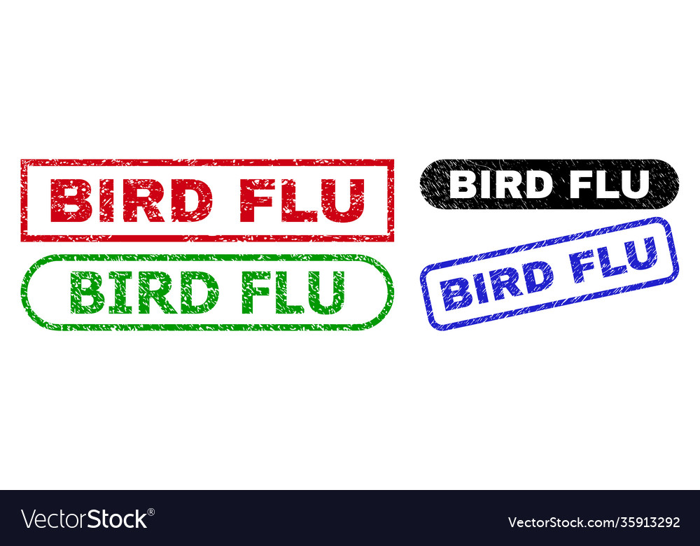 Bird flu rectangle seals with unclean style