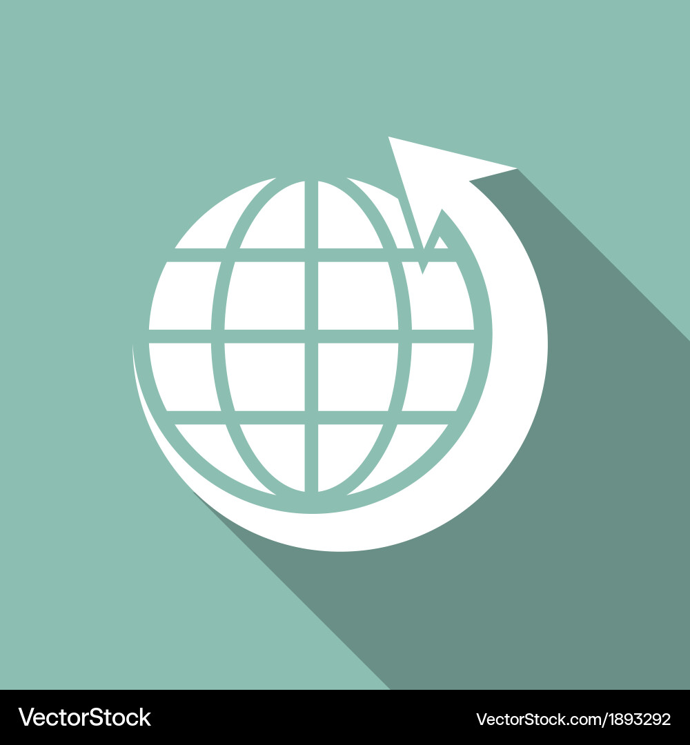 Eco flat icon Royalty Free Vector Image - VectorStock
