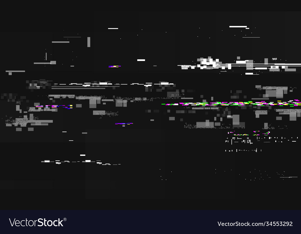 Glitch kein Signal abstrakte digitale Verzerrung vhs