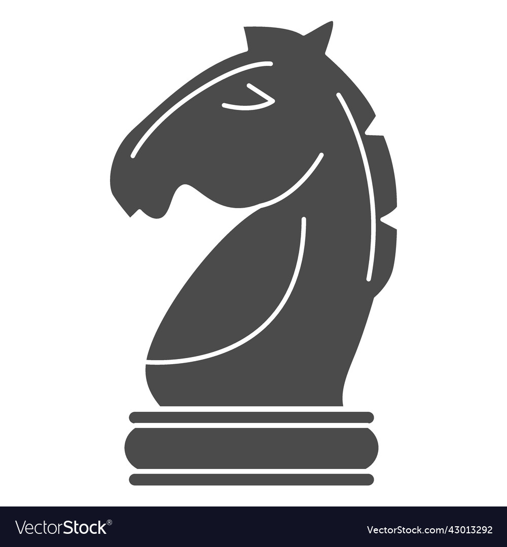 Knight chess piece Royalty Free Vector Image VectorStock