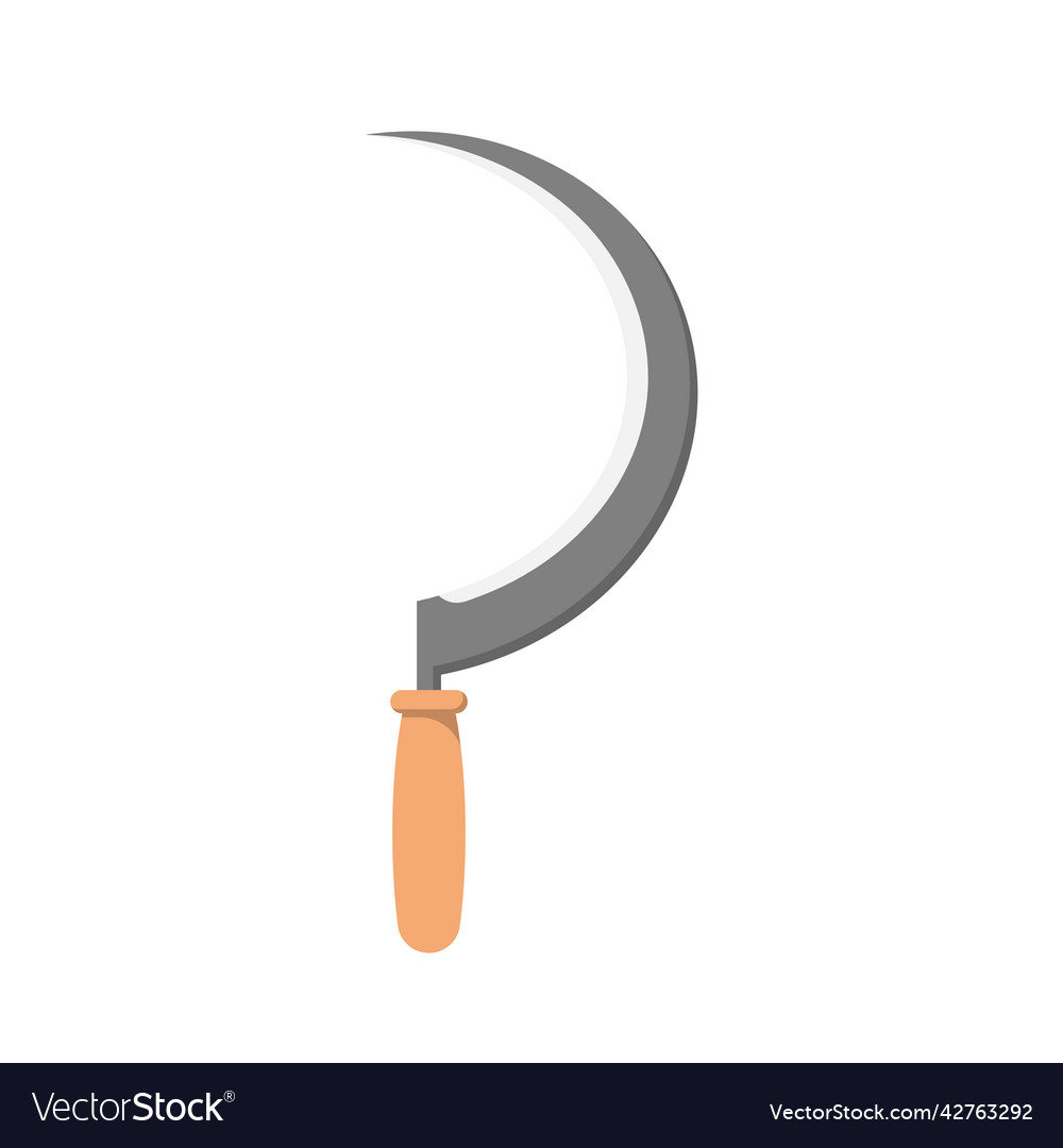 Scythe icon design template vector image Scythe icon design template