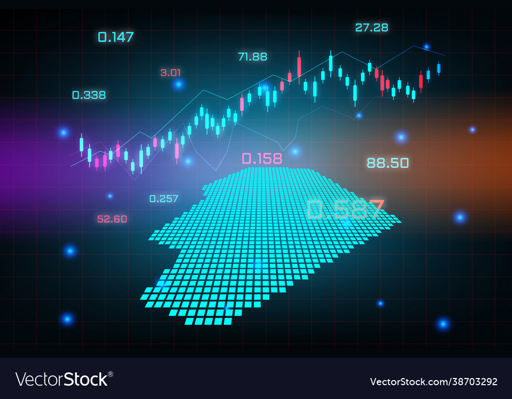 Stock market background or forex trading business