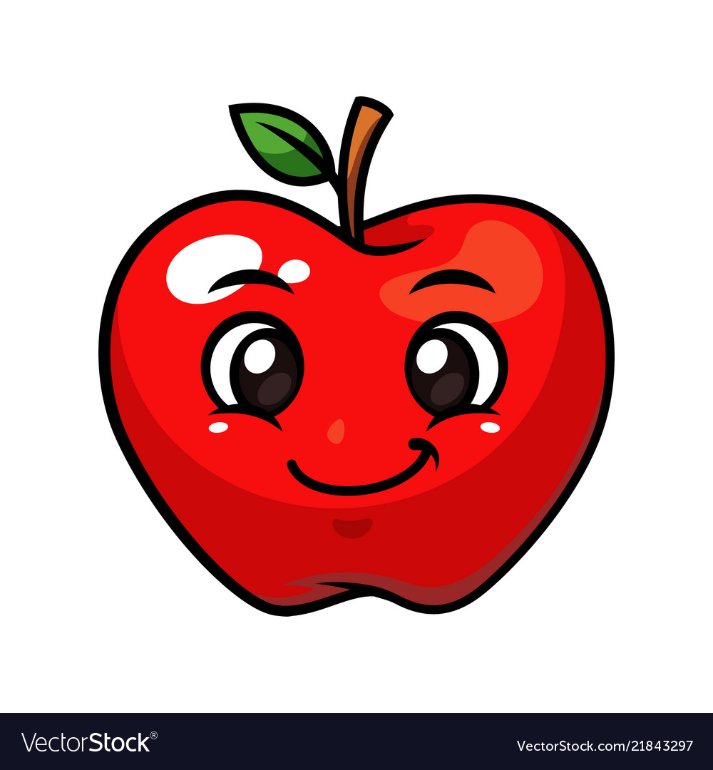 Apple fruit Royalty Free Vector Image - VectorStock