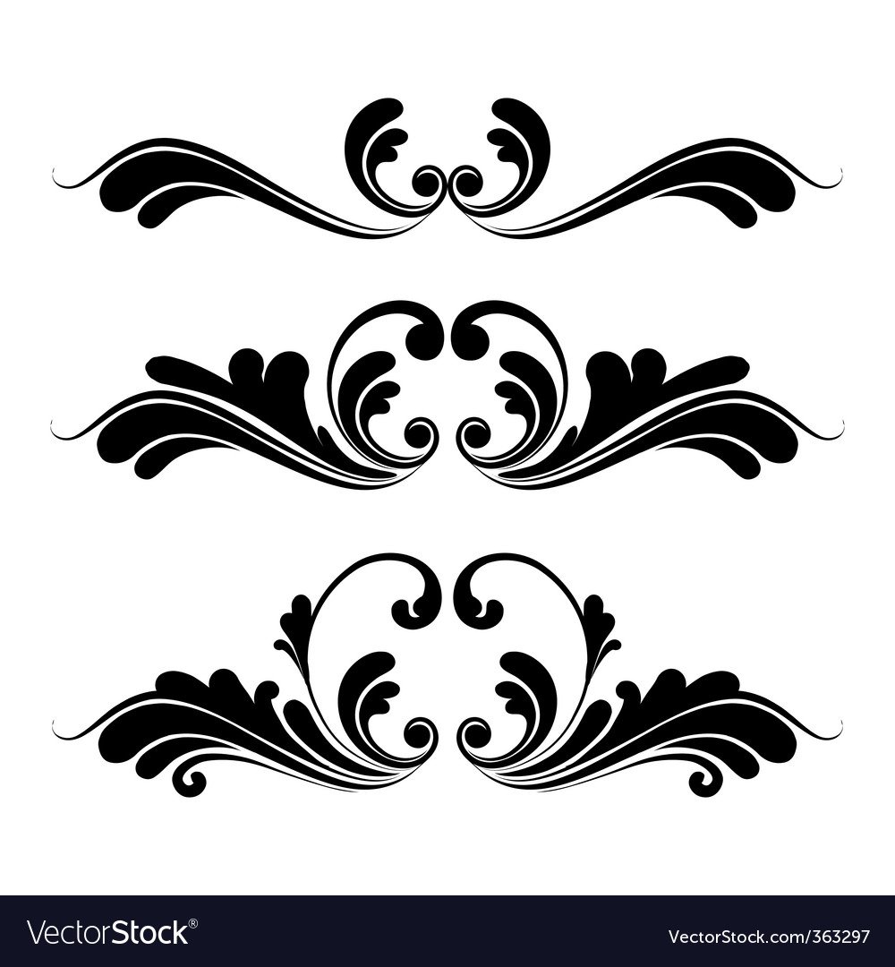 Download Floral ornaments Royalty Free Vector Image - VectorStock