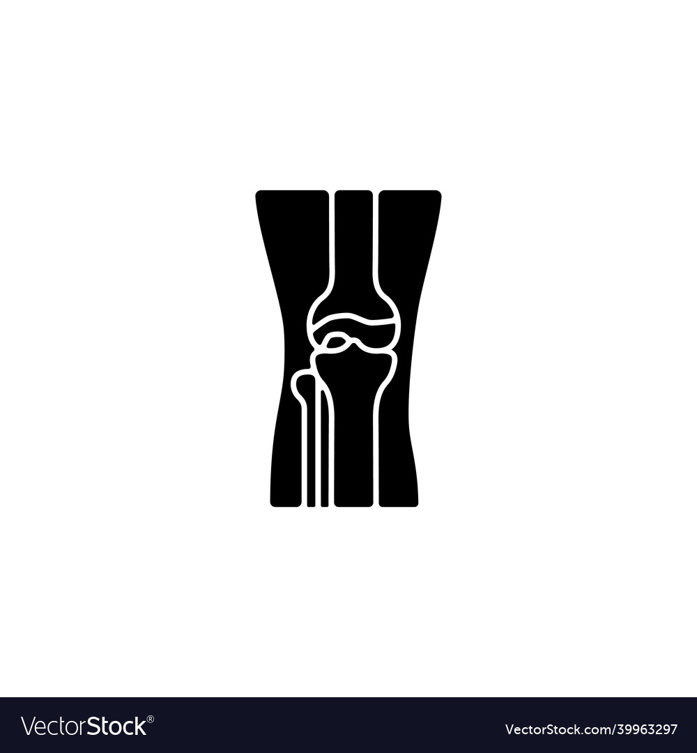 Osteoarthritis black glyph icon Royalty Free Vector Image