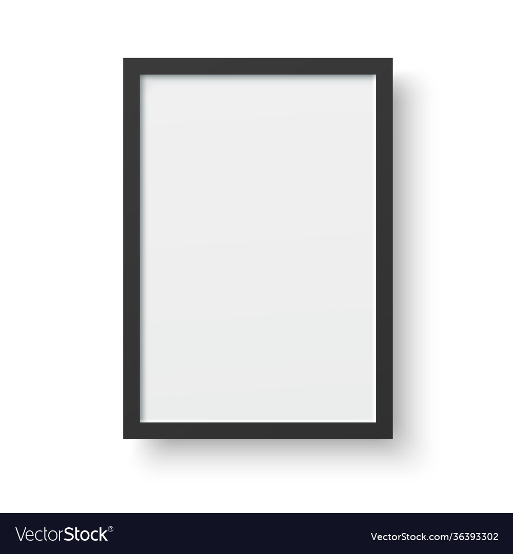 Realistic Picture Frame Royalty Free Vector Image