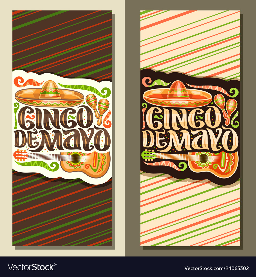 Vertical banners for cinco de mayo